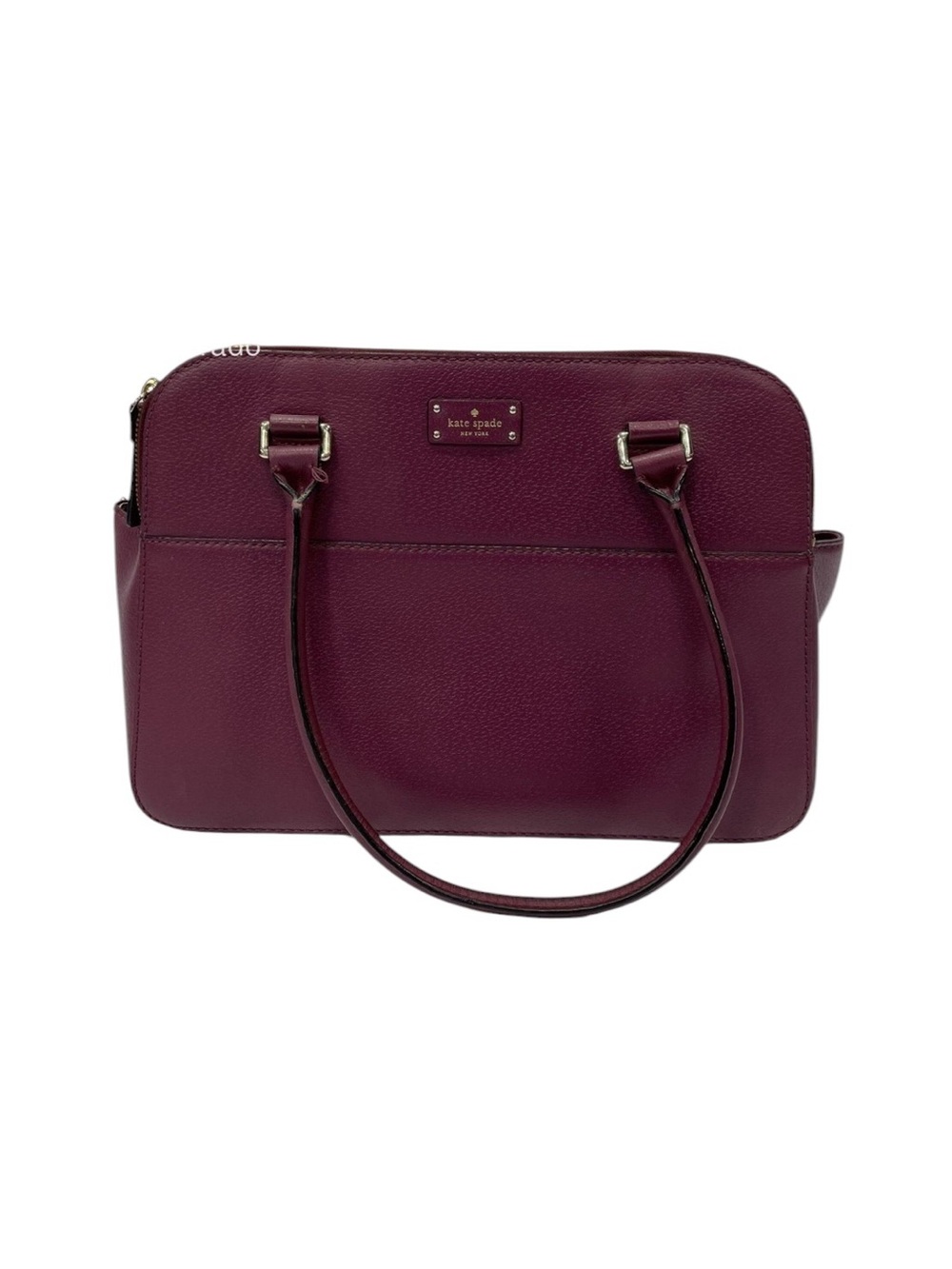15589 Kate Spade Plum Leather Dome Satchel